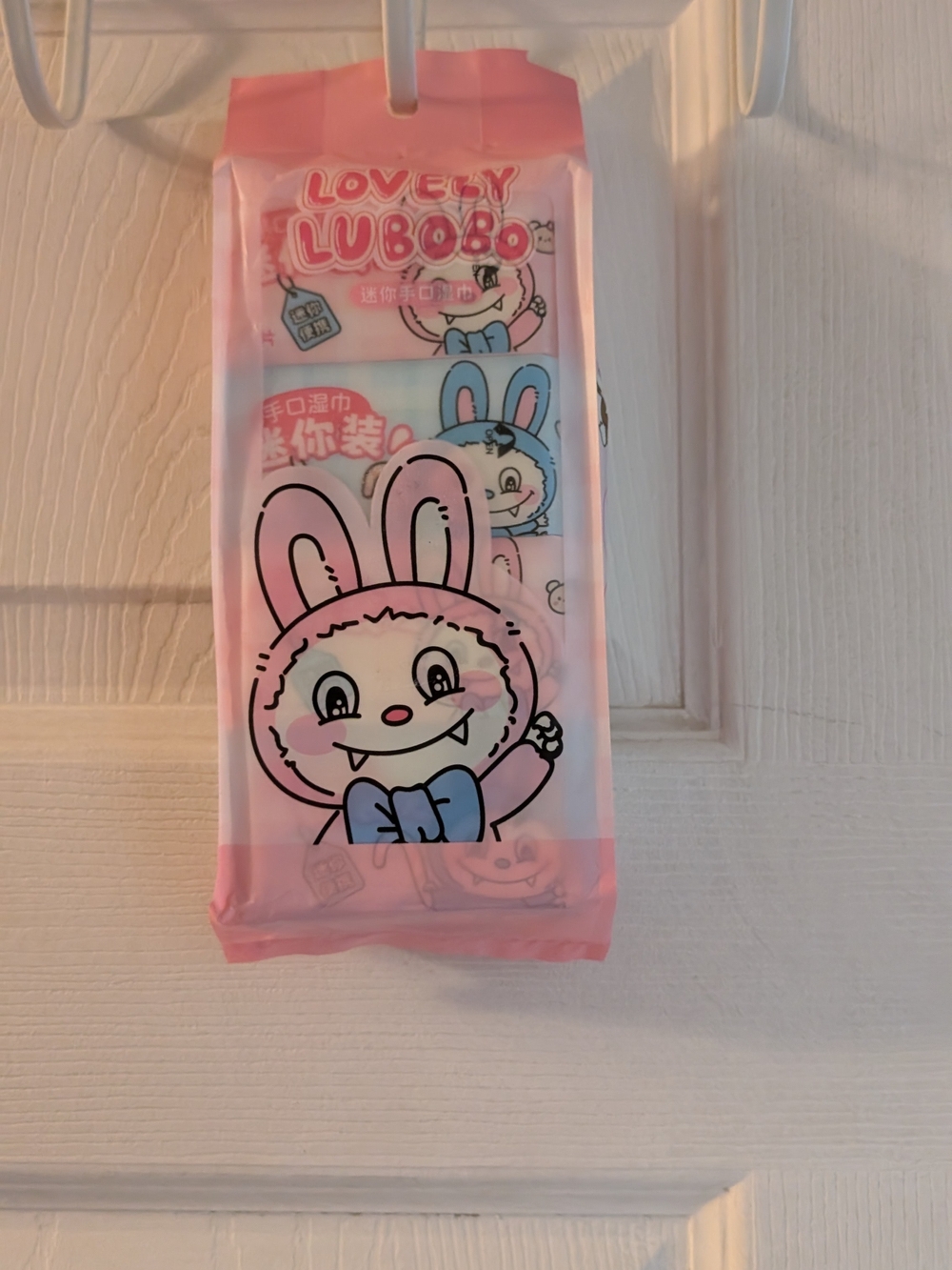New Bunny Mini Wet Wipes Pack - Pink